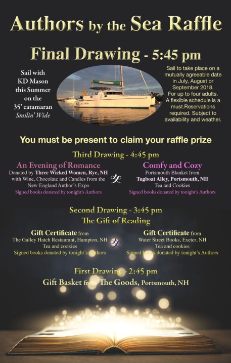 Raffle Schedule Authors by the Sea 2018